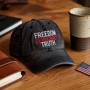 Anti Trump FDT Embroidered Hat, Impeach President Dad Hat, Subtle Anti Trump Hat, Reproductive Rights Hat, Gift for Democrat, Gift For Women