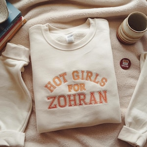 Embroidered Hot Girls for Zohran Tee, Zohran for NYC, Zohran Mamdani, Zohran for Mayor, Zohran Shirt, Democratic Socialists of America