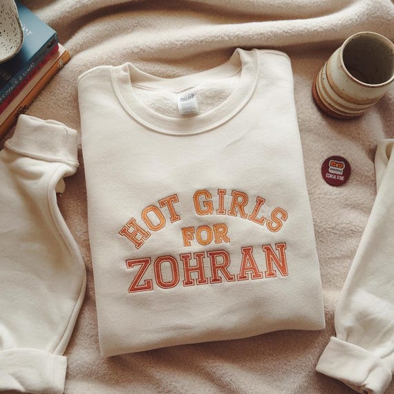 Embroidered Hot Girls for Zohran Tee, Zohran for NYC, Zohran