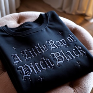 Sweat-shirt sarcastique brodé : Un petit rayon de soleil, humour noir