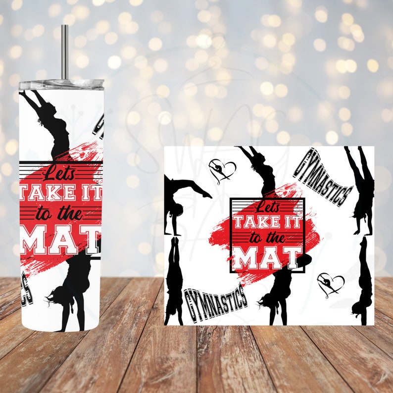 Gymnastics Tumbler PNG for Sublimation Etsy