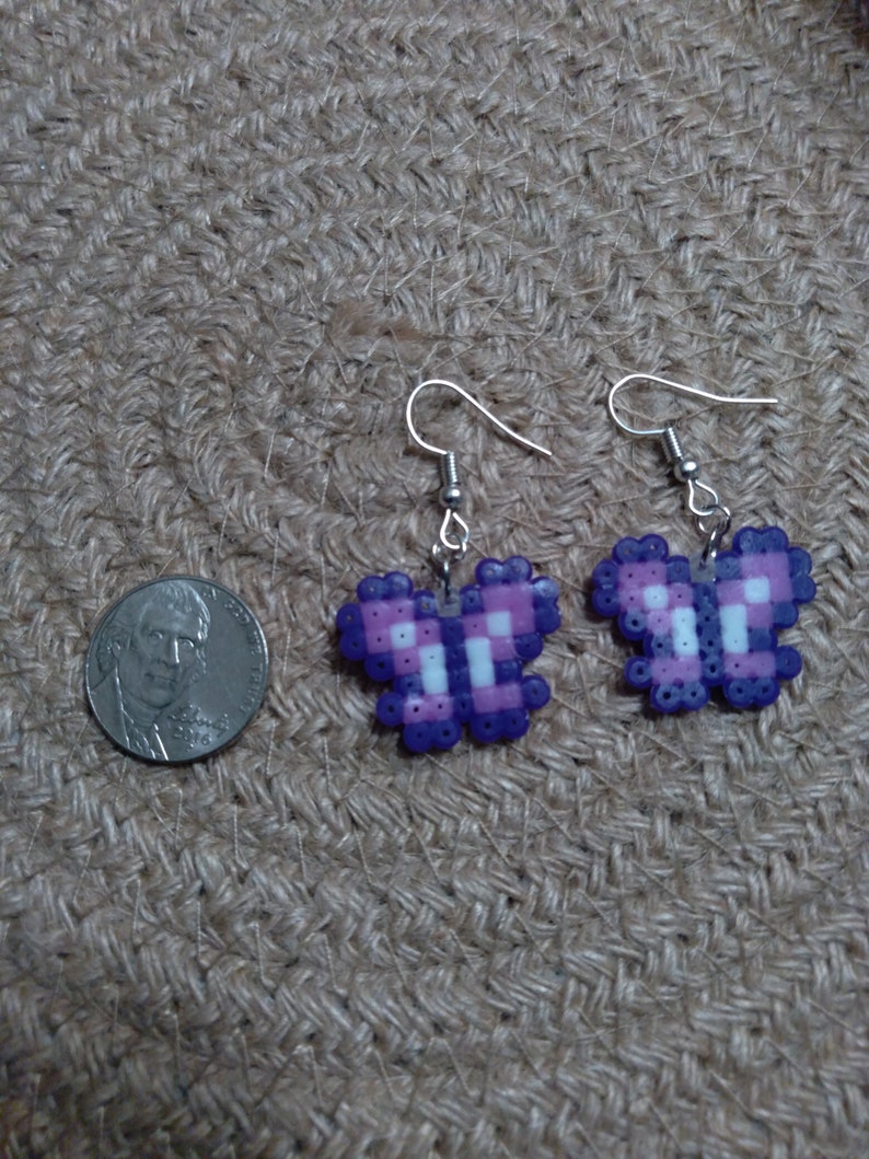 Mini Perler Bead Earrings Etsy