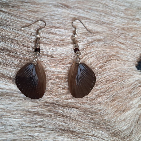 Paire de boucles d’oreilles de vraies ailes de papillon