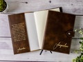 Personalized Engraved Leather Lined Journal With Clasp, Personalized Prayer Journal, Custom Diary for Women, Mother's Day Gift, Gift for Mom product logo