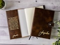 Personalized Engraved Leather Lined Journal With Clasp, Personalized Prayer Journal, Custom Diary for Women, Mother's Day Gift, Gift for Mom product logo