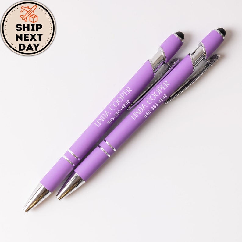 Personalized Engraved Ballpoint Pen, Custom Pen For Dad, Customized Pen Gift For Him, Graduation Pen , Gift For Fathers Day, Gift For Him Lilac