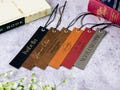 Personalized Leather Bookmark, Custom Engraved Quote & Initials One-side Bookmark, Book Worm and Book Lover Gift For Men And Women product logo