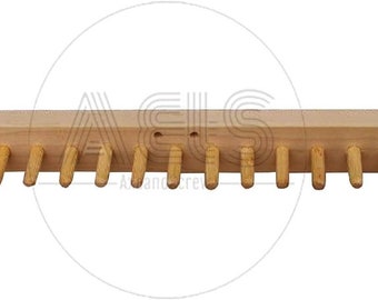 Telar de clavijas de madera personalizado hecho a mano, tamaño pequeño y mediano