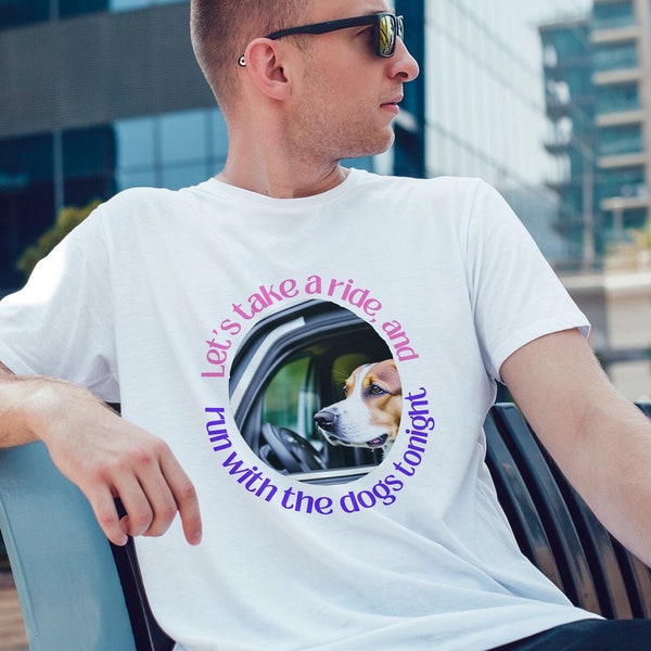 Suburbia Dogs Tonight Premium Unisex Crewneck T-shirt Klassiek Retro Grafisch T-shirt voor muziekliefhebbers 80's Nostalgie Vintage T-shirt, New Wave