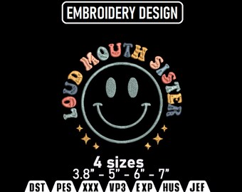 Somebody's Loud Mouth Aunt Embroidery Design – Pes, Dst, Jef, Vp3, Hus (Digital Download)