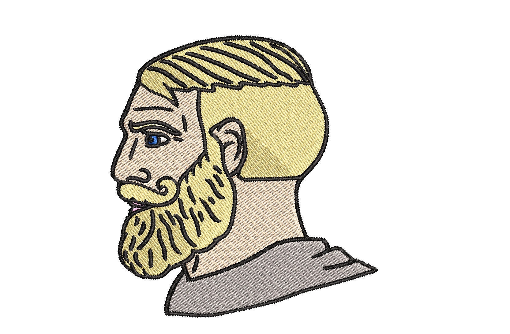 Bearded Chad Meme yes 2x3 Morale Patch 