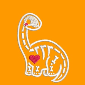 Brontosaurus Embroidery, Cartoon Inspired Embroidery Designs, Machine Embroidery Design file, Pes, Dst, Jef, Vp3, Hus, Instant Download