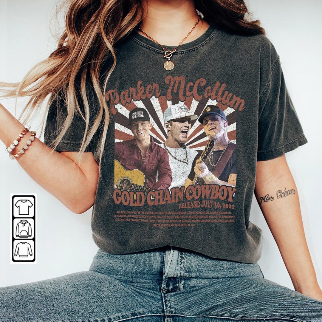 Parker Mccollum Merch Music Shirt Gold Chain Cowboy Album Etsy Canada