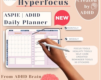 ADHD Planner for Adults — Digital Day Planner, priority planner, and organizer. Reduce overwhelm. Increase Productivity.