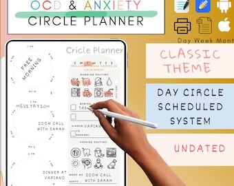 OCD Planner Printable, Obsessive-Compulsive Routine & Cleaning Tracker, Anxiety Relief Journal, Minimalist Mental Health Organizer PDF