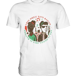 Love Music - Hate Racism - Premium Shirt