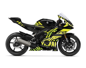 Yamaha YZF R6 Tiger Graphic Kit 2017-2024 - Custom High-Quality Decals & Designs