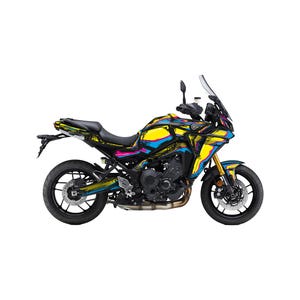 Kit de calcomanías de vinilo para motocicleta Yamaha Tracer 900 2020-2024 con diseño gráfico de dibujos animados coloridos.