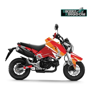 Honda Grom 125 MSX 2013-2016 Orange Theme Decal Sticker Kit