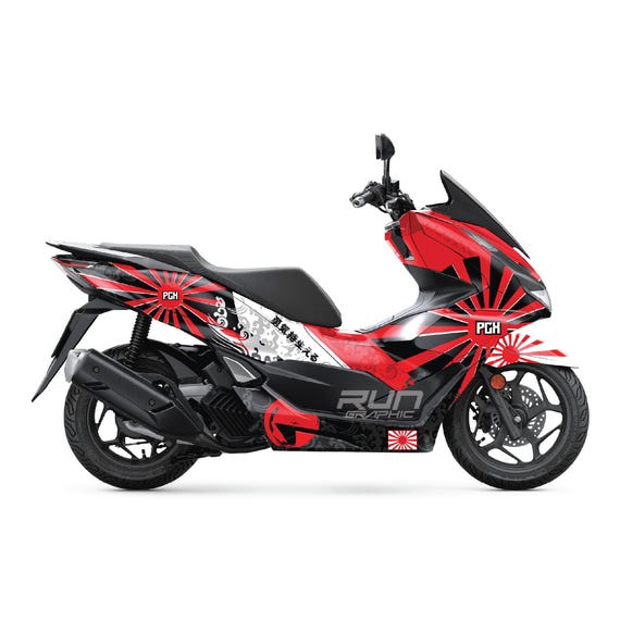 ホンダ PCX 125 2020 - 2024年モデル用グラフィックキット | レッド 