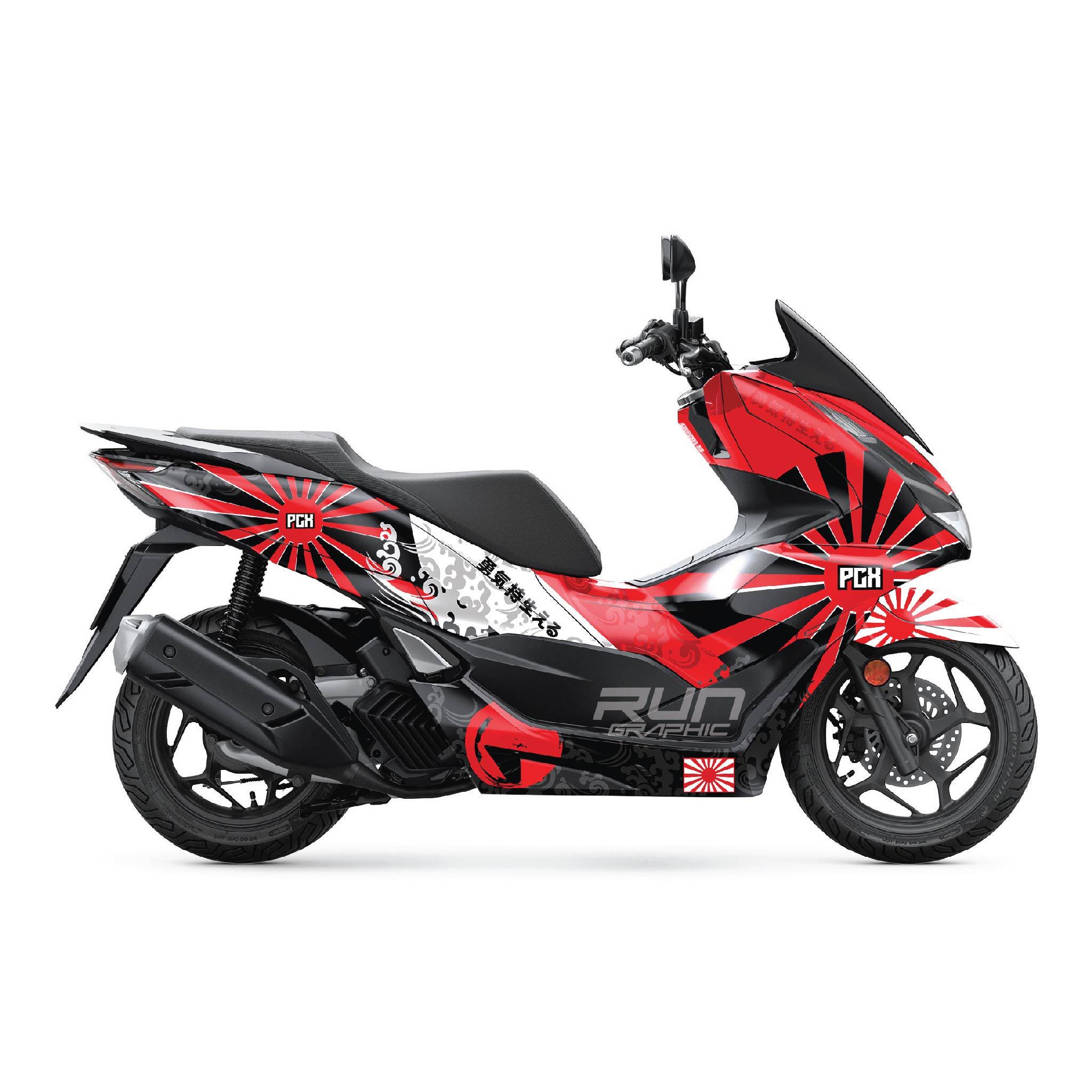 ホンダ PCX 125 2020 - 2024年モデル用グラフィックキット | レッド