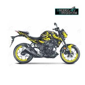Yamaha MT03 Camo Graphic Kit & Wheel Rim Tape Kit Design pasuje do modeli 2014-2024 Zestawy naklejek na motocykle Owijki winylowe na motocykl