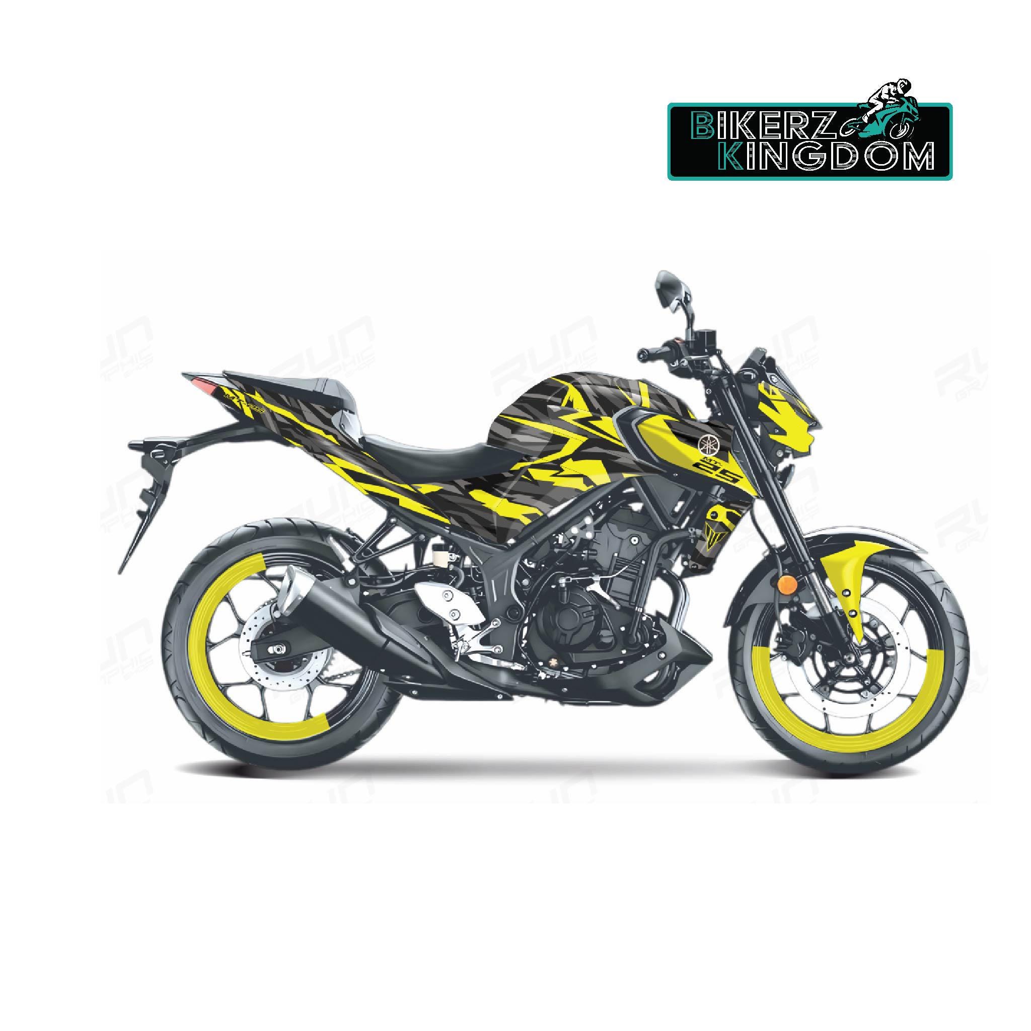 Yamaha MT03 Camo Graphic Kit & Wheel Rim Decal (2014-2024) - Etsy