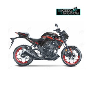 Zestaw graficzny Yamaha MT03 i zestaw taśm na felgi pasuje do modeli 2014-2024 Zestawy naklejek na motocykle Owijki winylowe na motocykl