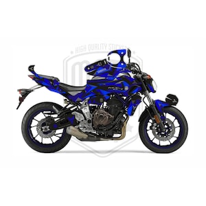 Yamaha MT 07 2014-2017 Cameo Geometric Shapes Design Graphic Kit Decal Wrap Various Colours and Designs