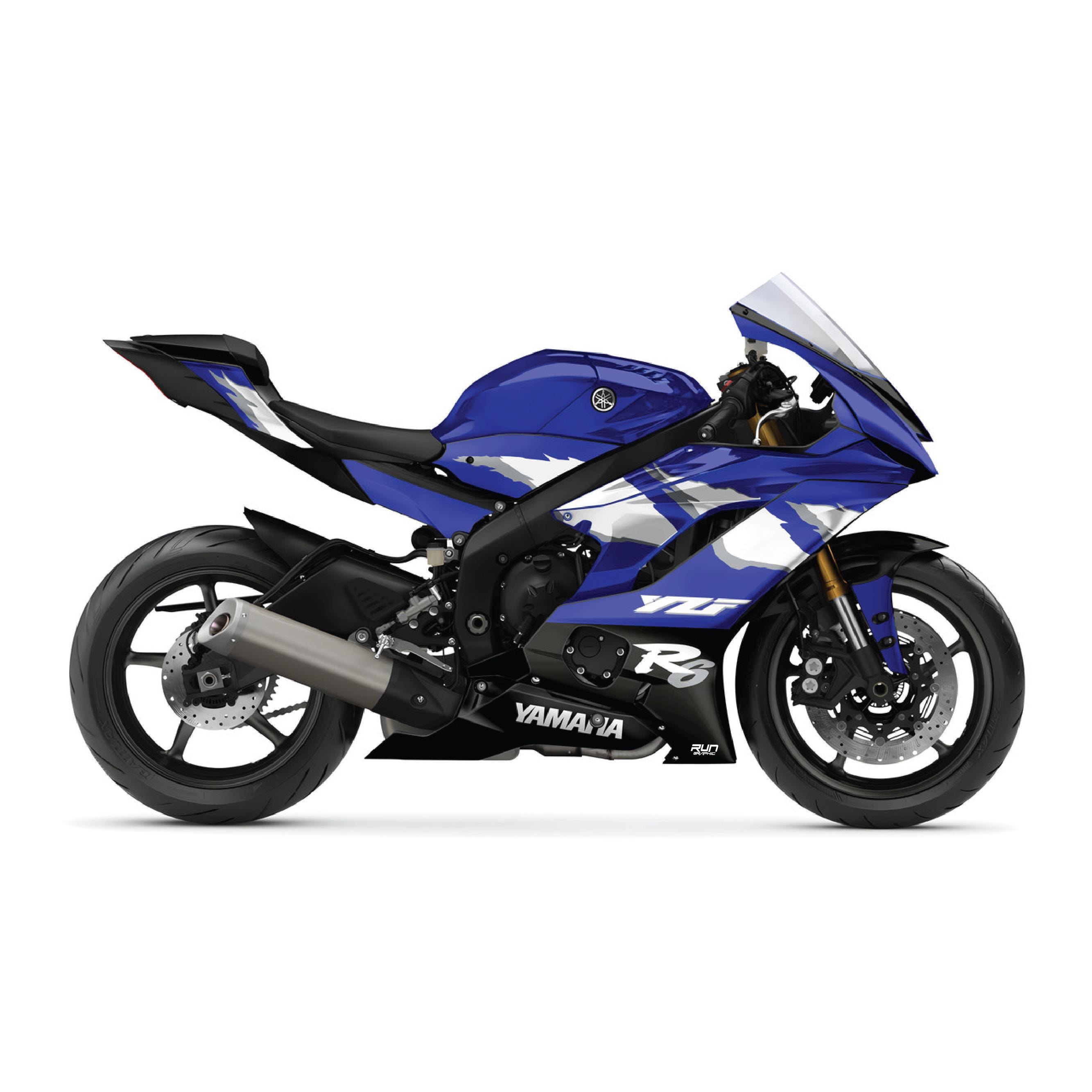 Yamaha YZF R6 Funky Graphic Kit 2017-2024 - Custom High-quality