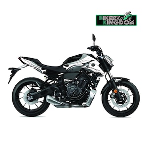 Yamaha MT07 Graphic Kit fits 2014-2024 Models Paint Splash Grey Motorcycle Decal Sticker Sets Motorcycle Vinyl Wraps