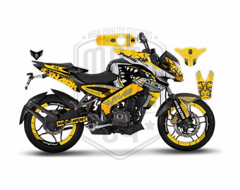 Gスタイル？　多分NS-1用エアロシャーク当時物 #NS1 #NSR #NS-1 Rossi Shark Graphic Kit for Bajaj Pulsar NS200, High-quality Bike