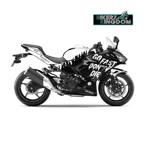 Ninja 400 グラフィック デカール ラップ：「Go Fast Don't Die