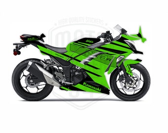 Kawasaki Ninja 300 2013-2017 ZX-3R Theme Graphic Decal Wrap