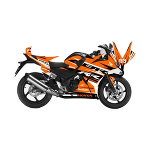 Honda CBR 250 2011-2013 RR Race Line grafische kit stickerfolie voor Honda CBR250