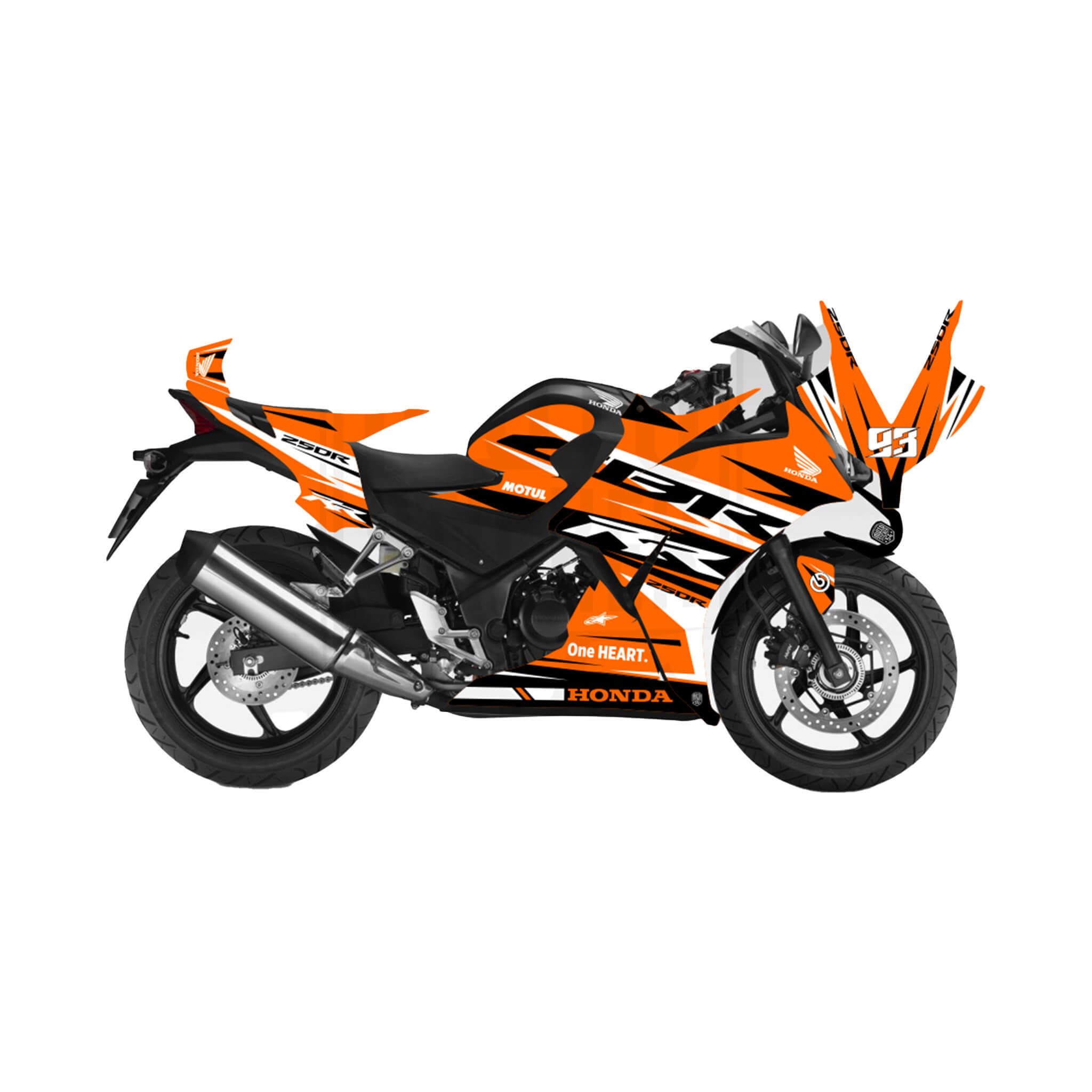 Honda CBR 250 2011-2013 RR Race Line Graphic Kit Decal Wrap for