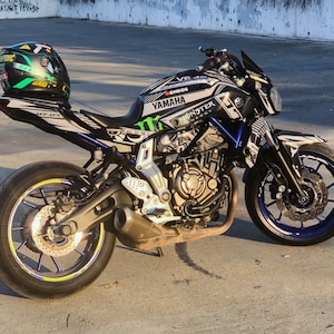 Yamaha MT 07 2014-2017 Rossi Design Graphic Kit Decal Wrap Various Colours and Designs