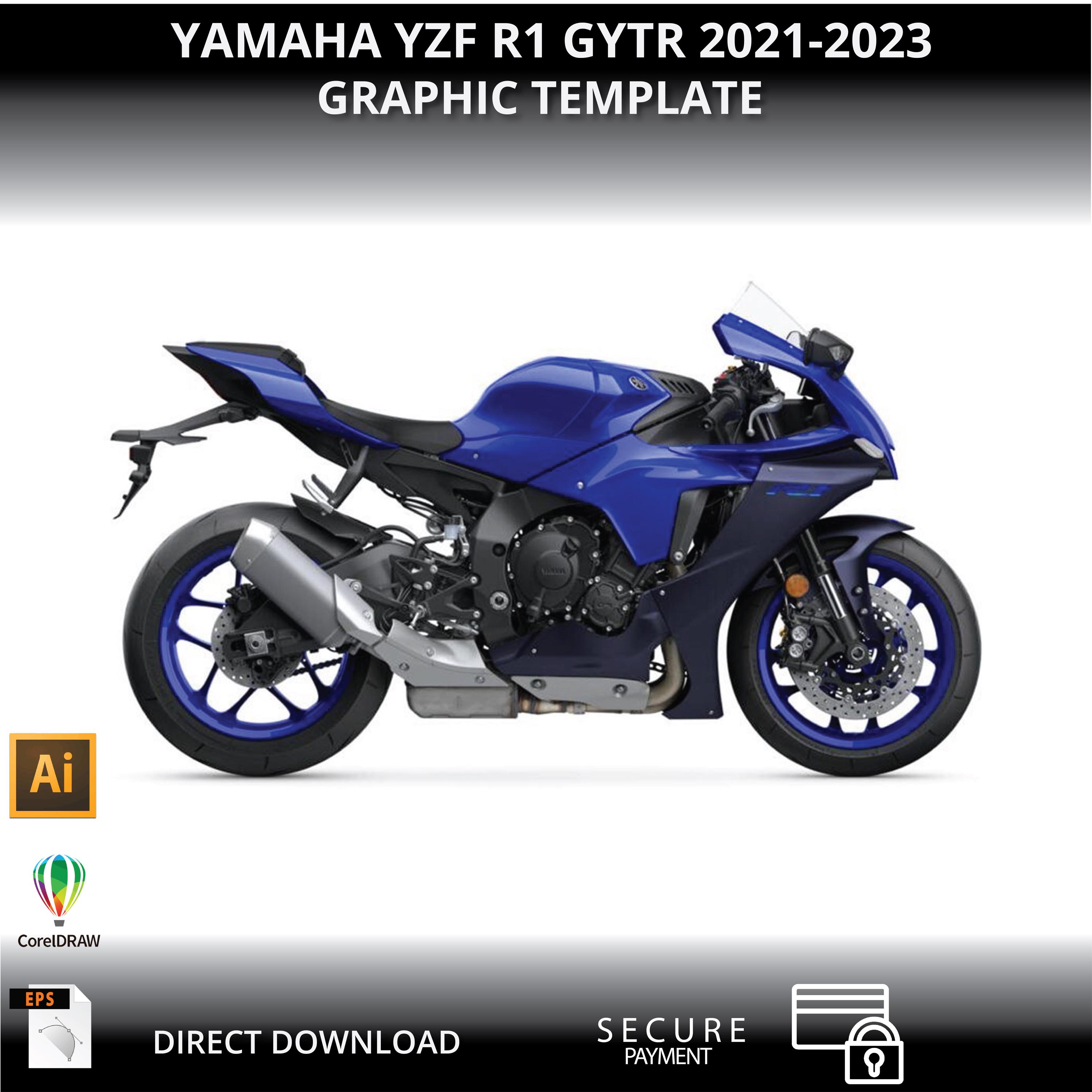 Gytr Graphics YAMAHA YZF R1 GYTR 2021-2023 1:1 Vector Graphic & Graphic Template - Etsy