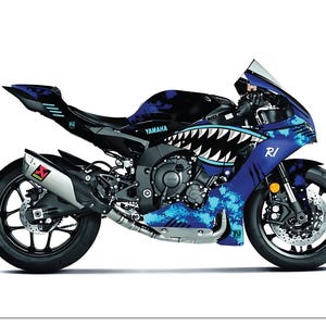 Full Fairing Graphic Decal Sticker Kit For 2020-2023 Yamaha YZF R1 – Multicolor