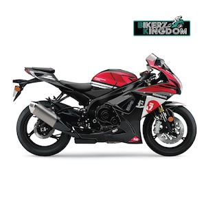 SUZUKI GSX-R 600 / 750 2008-2024 Graphics Kit Decal Set Orange and Blue Graphic Kit - High-Quality Decals & Designs