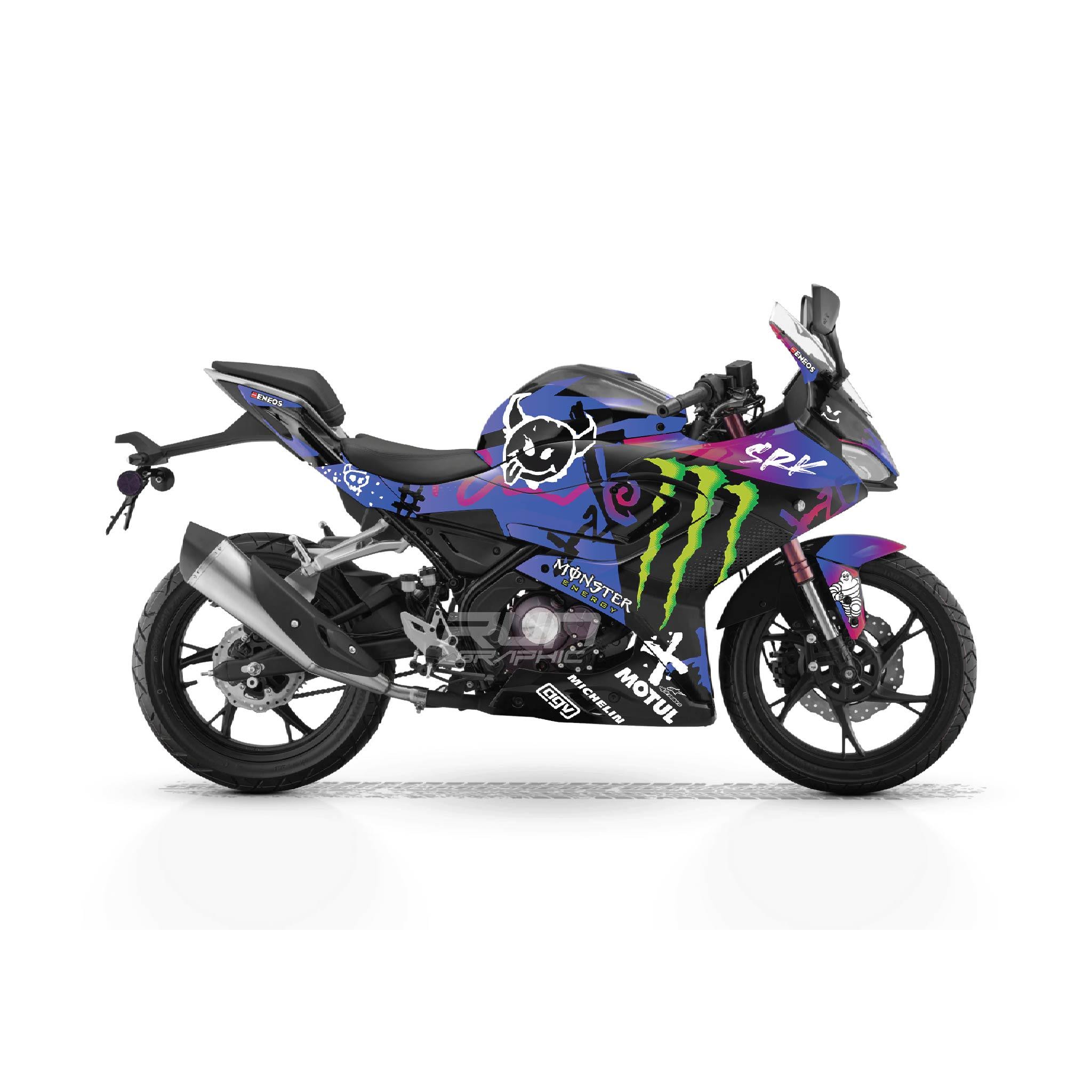 RKS SRK 125 R 2023-2025 | グラフィックキット モンスターデザイン