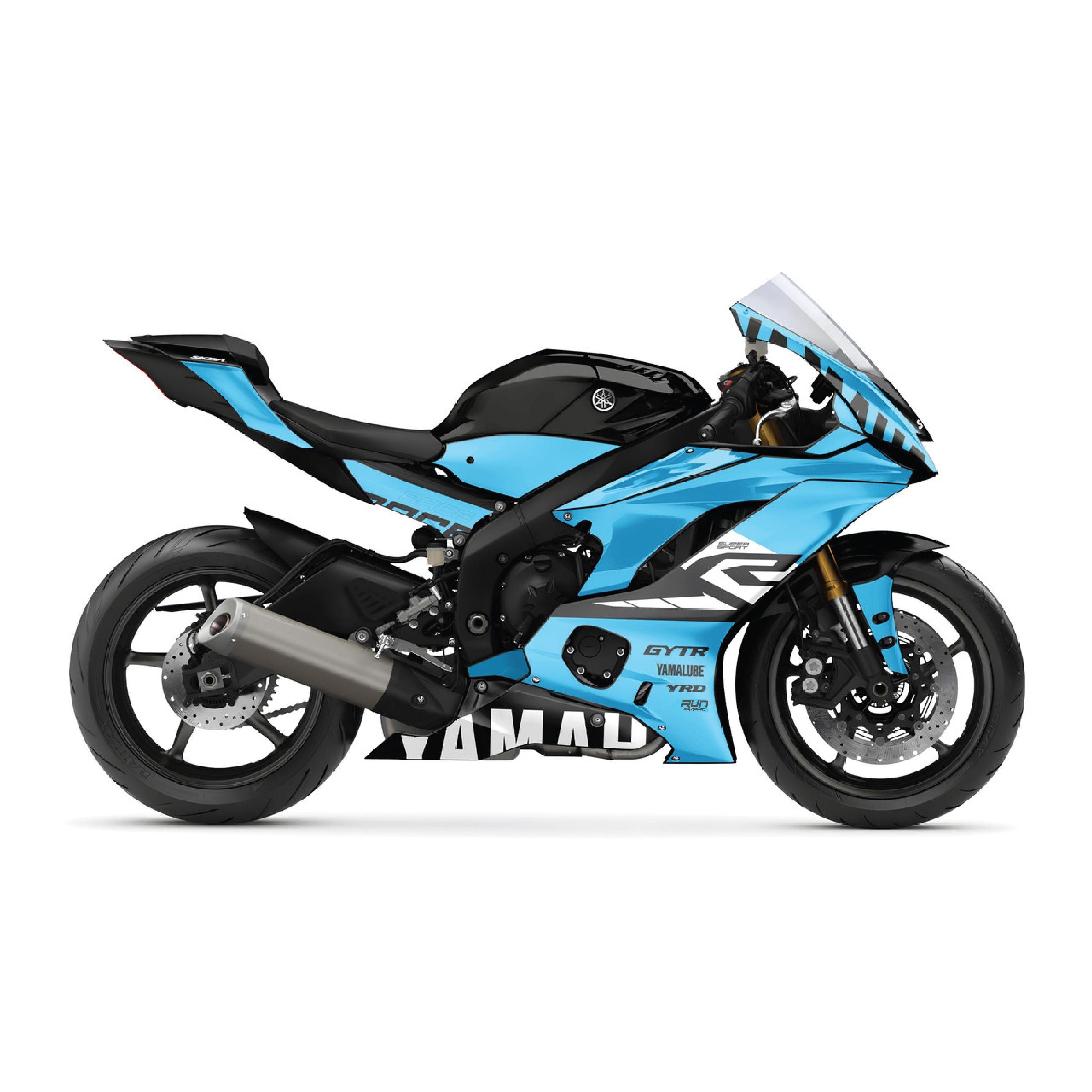 ヤマハ YZF R6 グラフィックキット (2017-2024): カスタムスポーツ