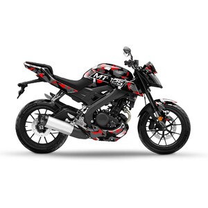 Yamaha MT125 Camo Graphic Kit | Modele MT-125 2014-2020 | Zestawy naklejek na motocykle | Owijki winylowe na motocykle
