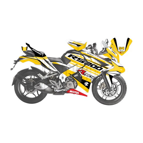 Pulsar rs 200 wrap stickers hotsell