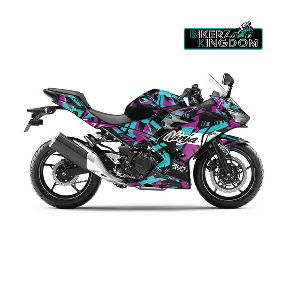 カワサキ Ninja 400 2018-2024 Ninja Fuky Geo Shapes テーマ