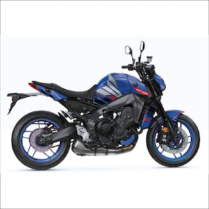 Yamaha MT09 2014-2024 High-Quality Blue Design Graphic Kit Decal Wrap