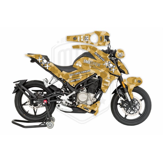 CFMOTO 250NK 2017-2022 Orange Bright Grenzgaenger Skulls Design