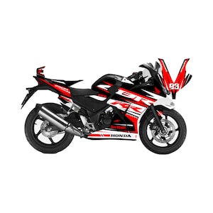 Honda CBR 250 2011-2013 RR Race Line grafische kit stickerfolie voor Honda CBR250