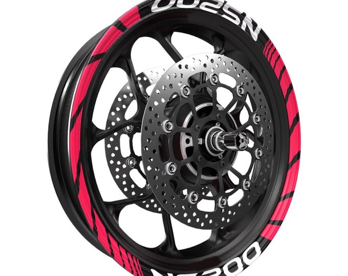 Wheel Rim Stickers for Bajaj Pulsar NS200, Durable Decals for a Stylish ...