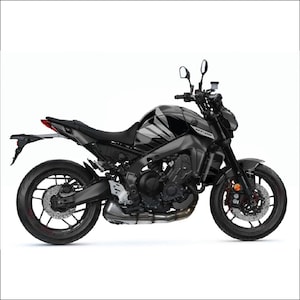 Yamaha MT09 2014 - 2024 Graphic Kit, Eye-Catching Grey and Black, Enhance Your Motorcycle&#39;s Look, Perfect Gift for Riders